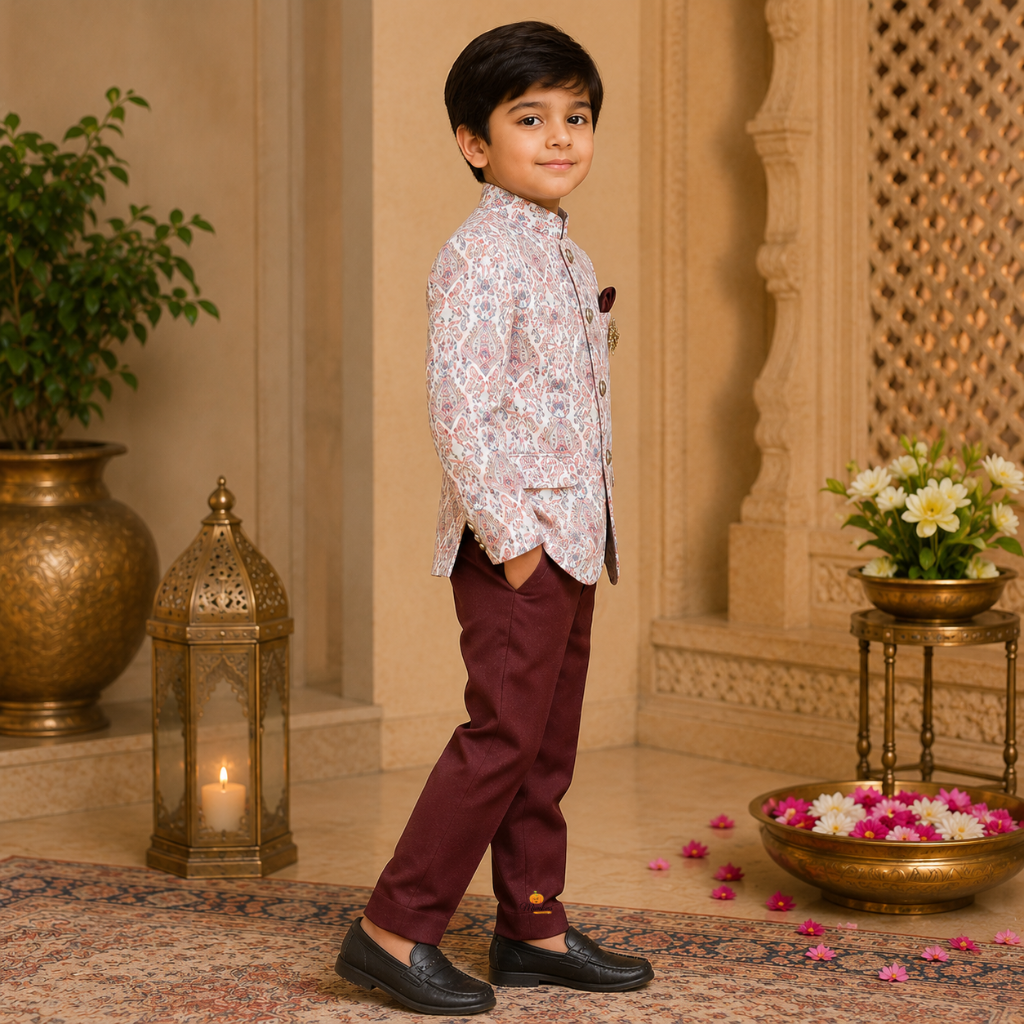 Printed Jodhpuri Suit for Boys