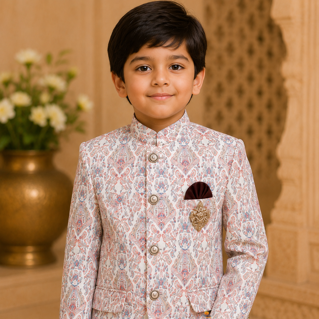 Printed Jodhpuri Suit for Boys