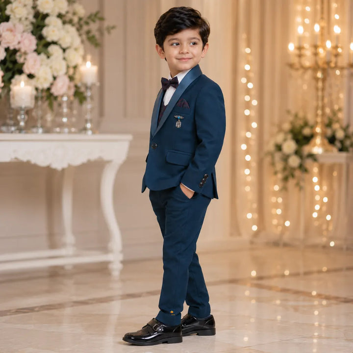 Rama Boys Tuxedo Suit with Bow Tie