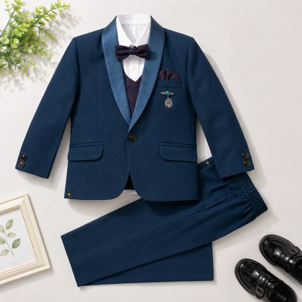 Rama Boys Tuxedo Suit with Bow Tie