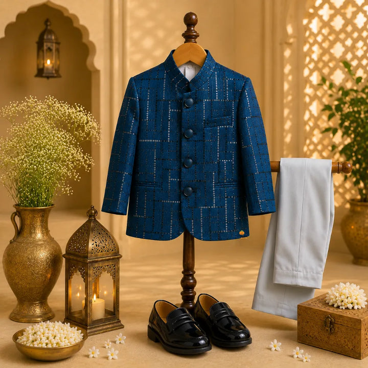 Rama Sequin Jodhpuri Suit for Boys