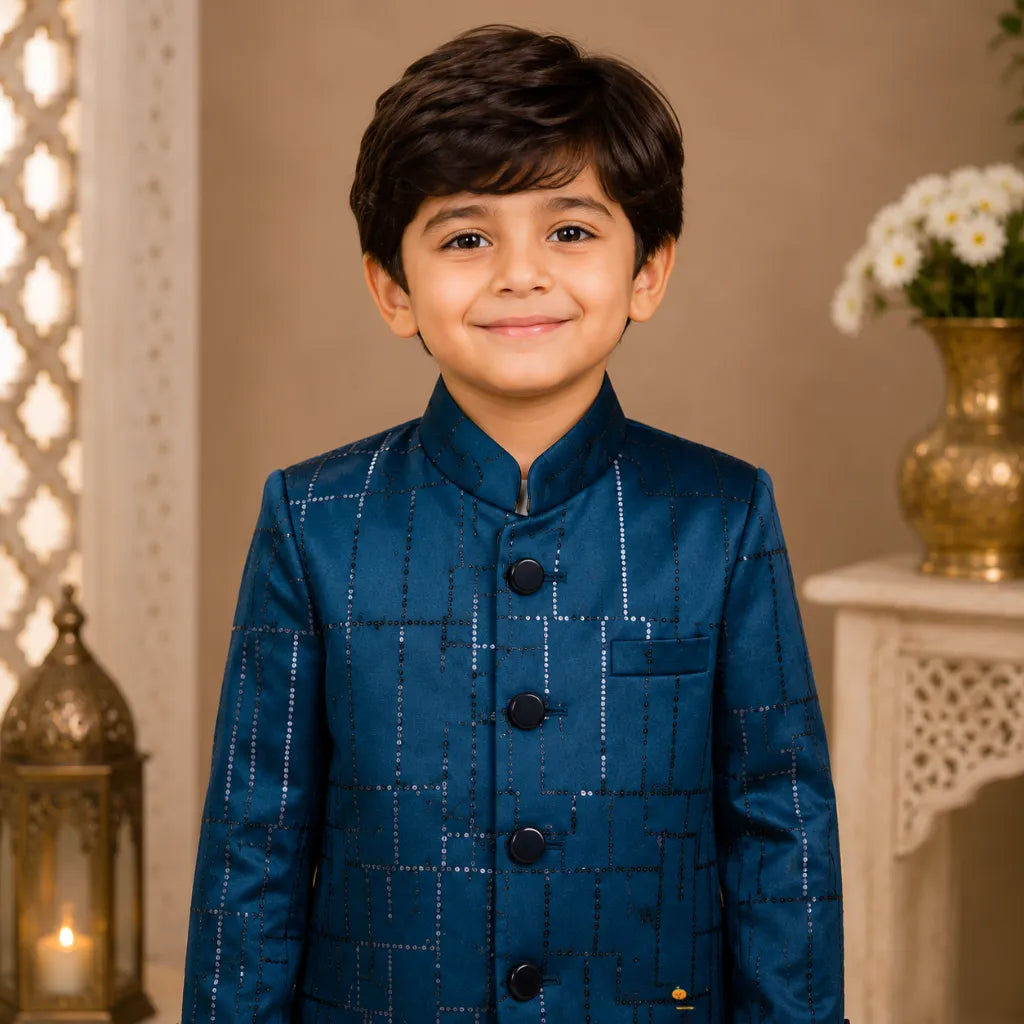 Rama Sequin Jodhpuri Suit for Boys