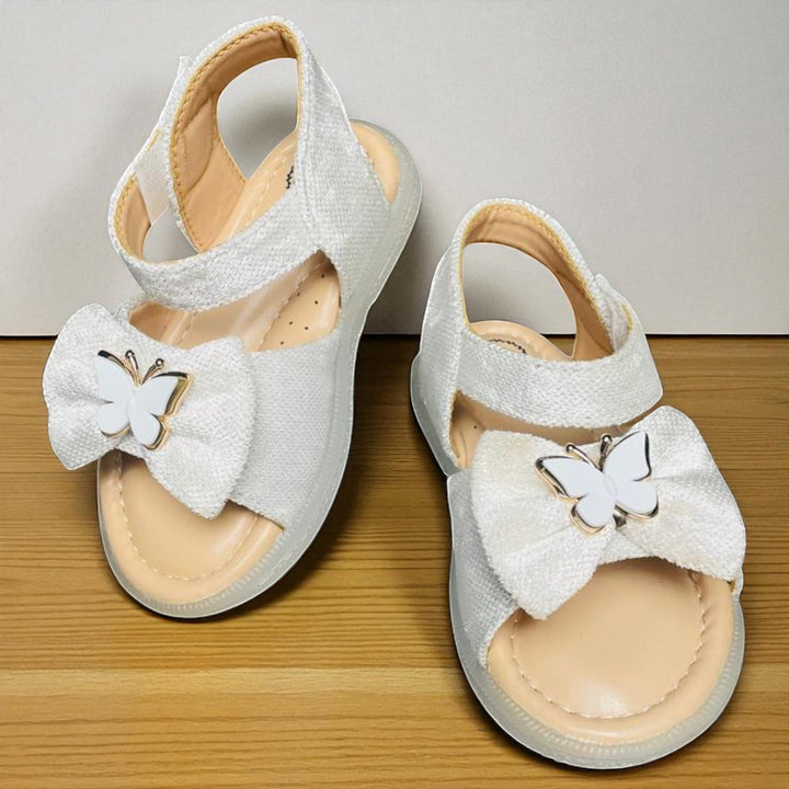 Cute Butterfly Bow Design Girls Sandals