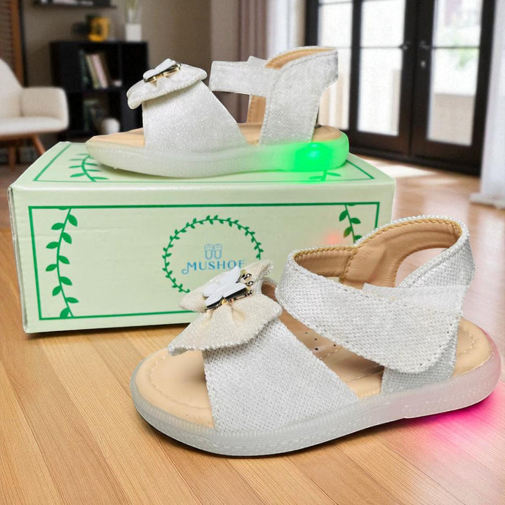 Cute Butterfly Bow Design Girls Sandals