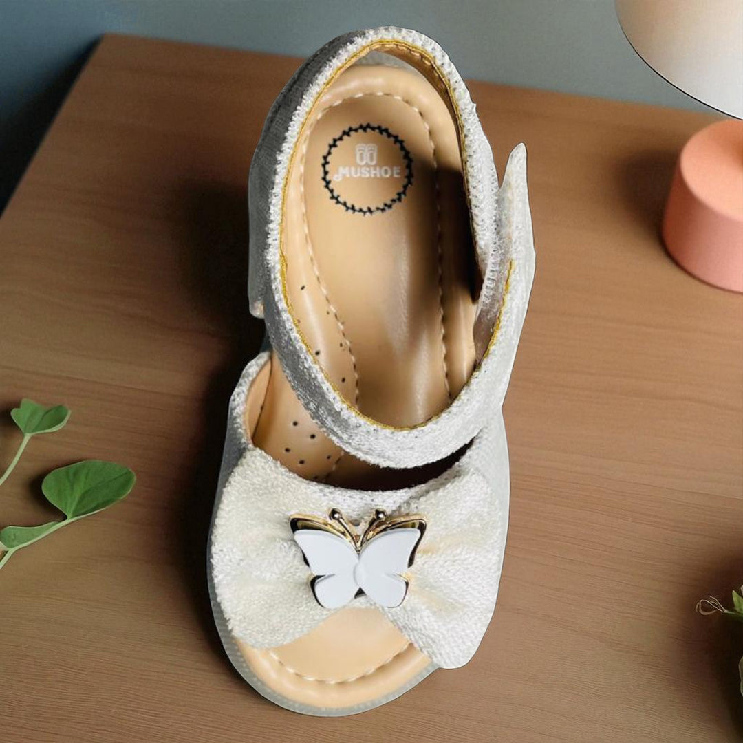 Cute Butterfly Bow Design Girls Sandals