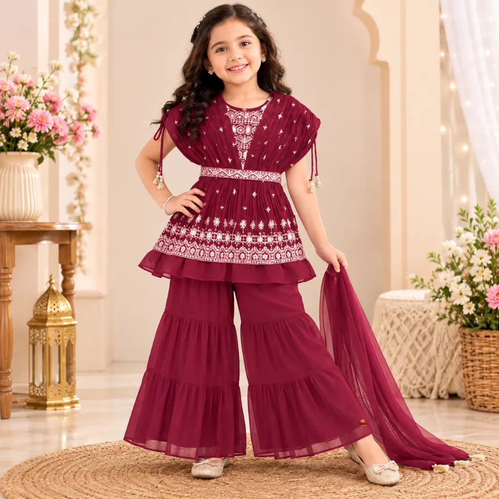 Sharara Suit for Girls with Dupatta