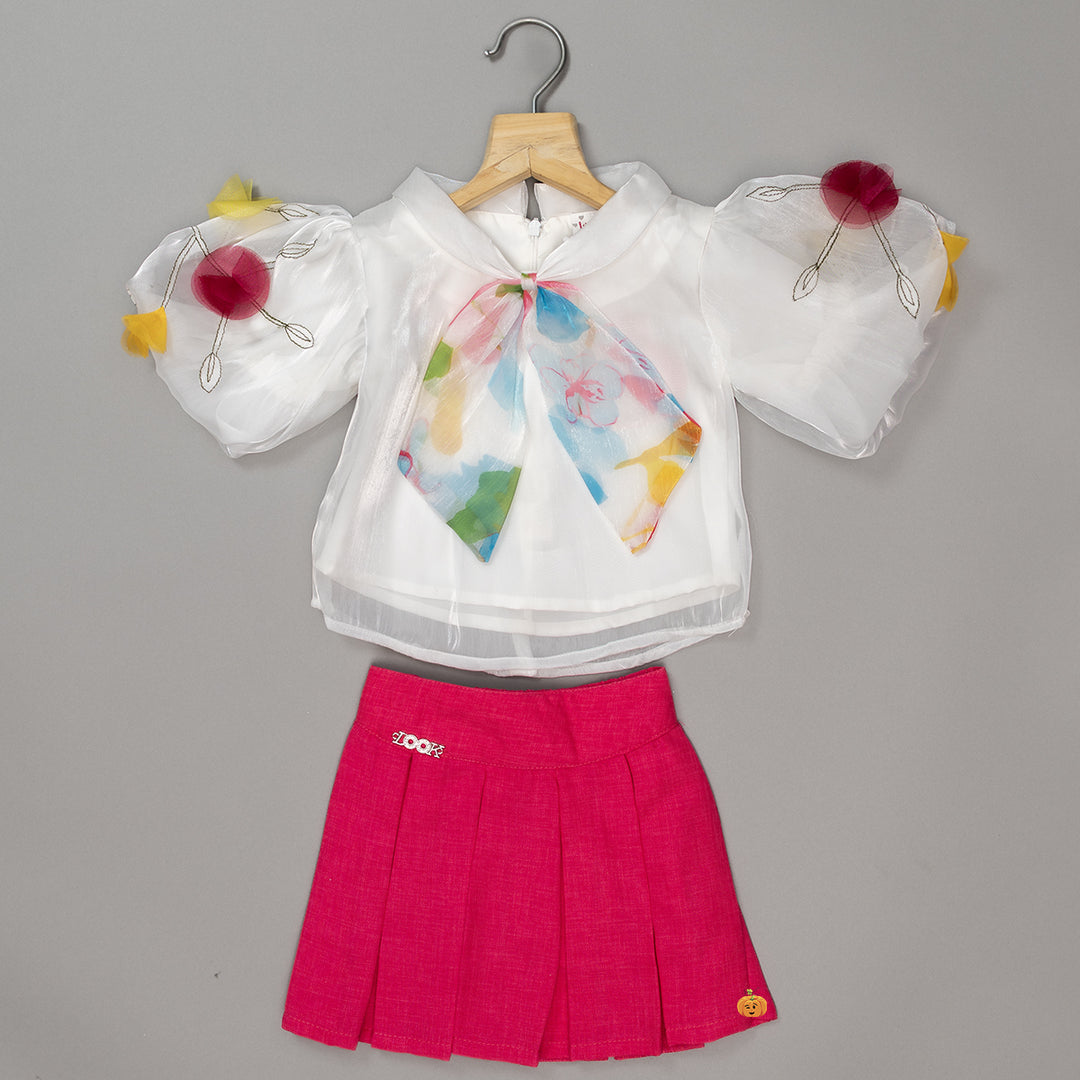 Pink Skirt & Top for Girls 