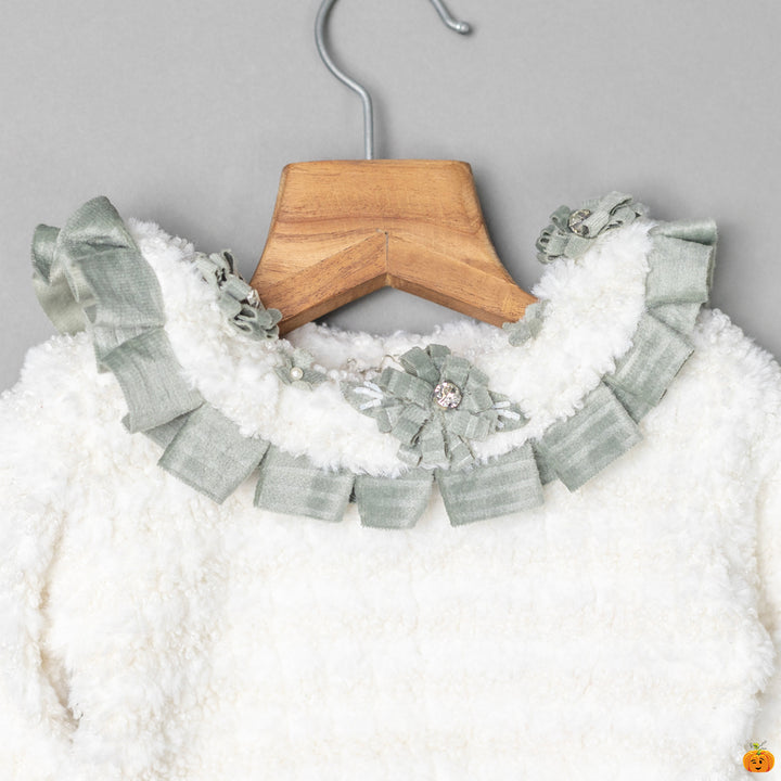 Green Skirt & Top for Girls