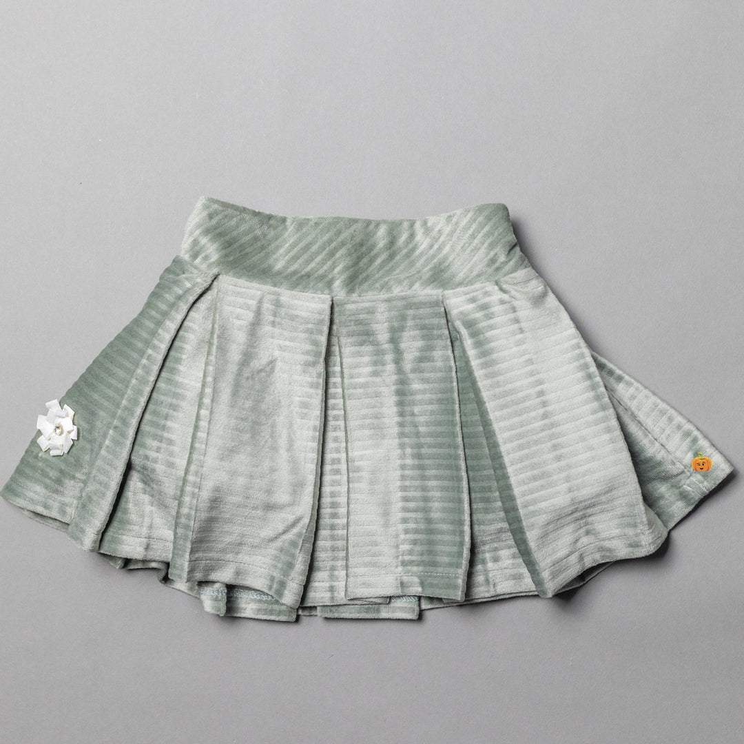 Green Skirt & Top for Girls