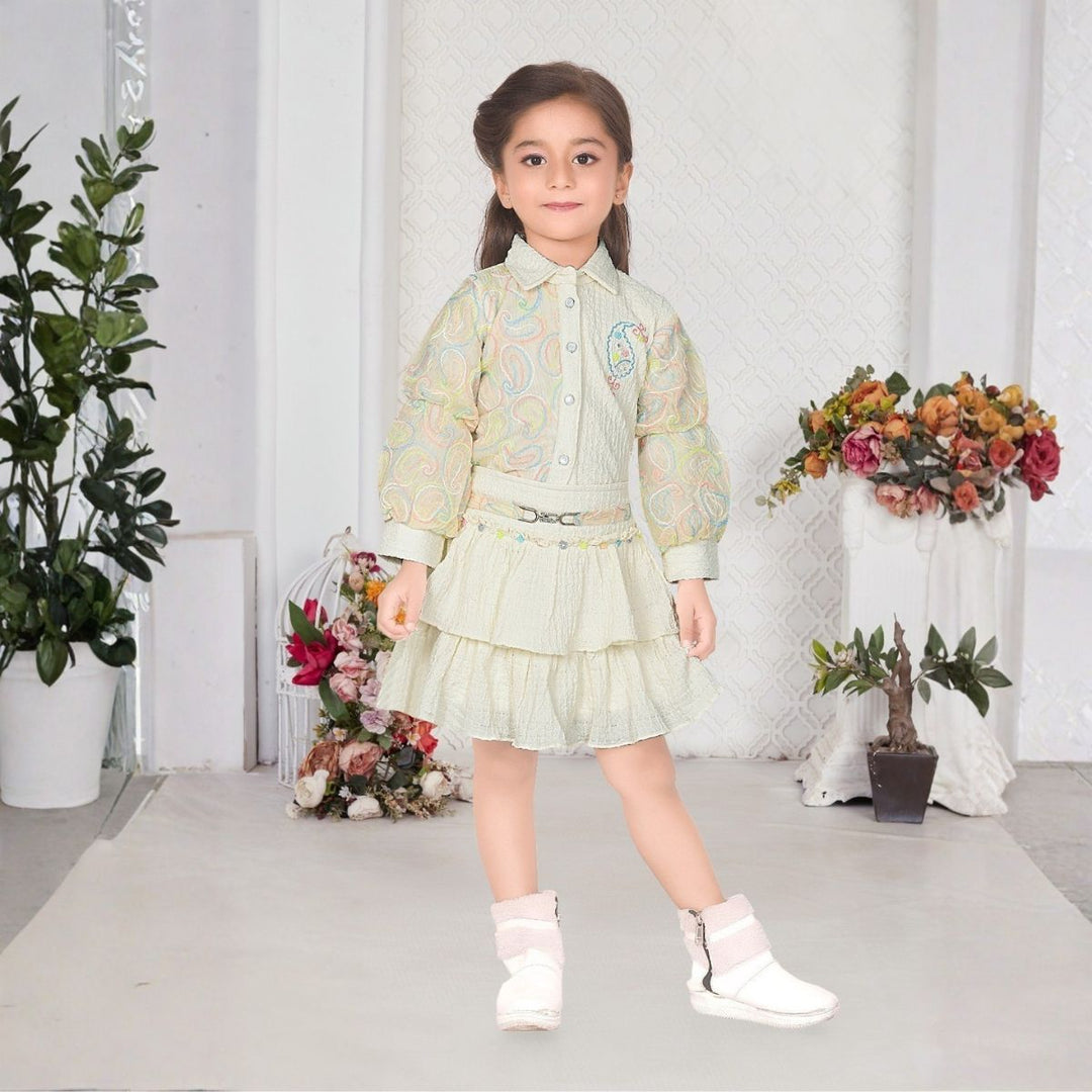 Layered Skirt & Top for Girls 