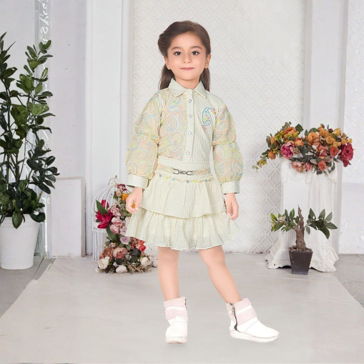 Layered Skirt & Top for Girls 