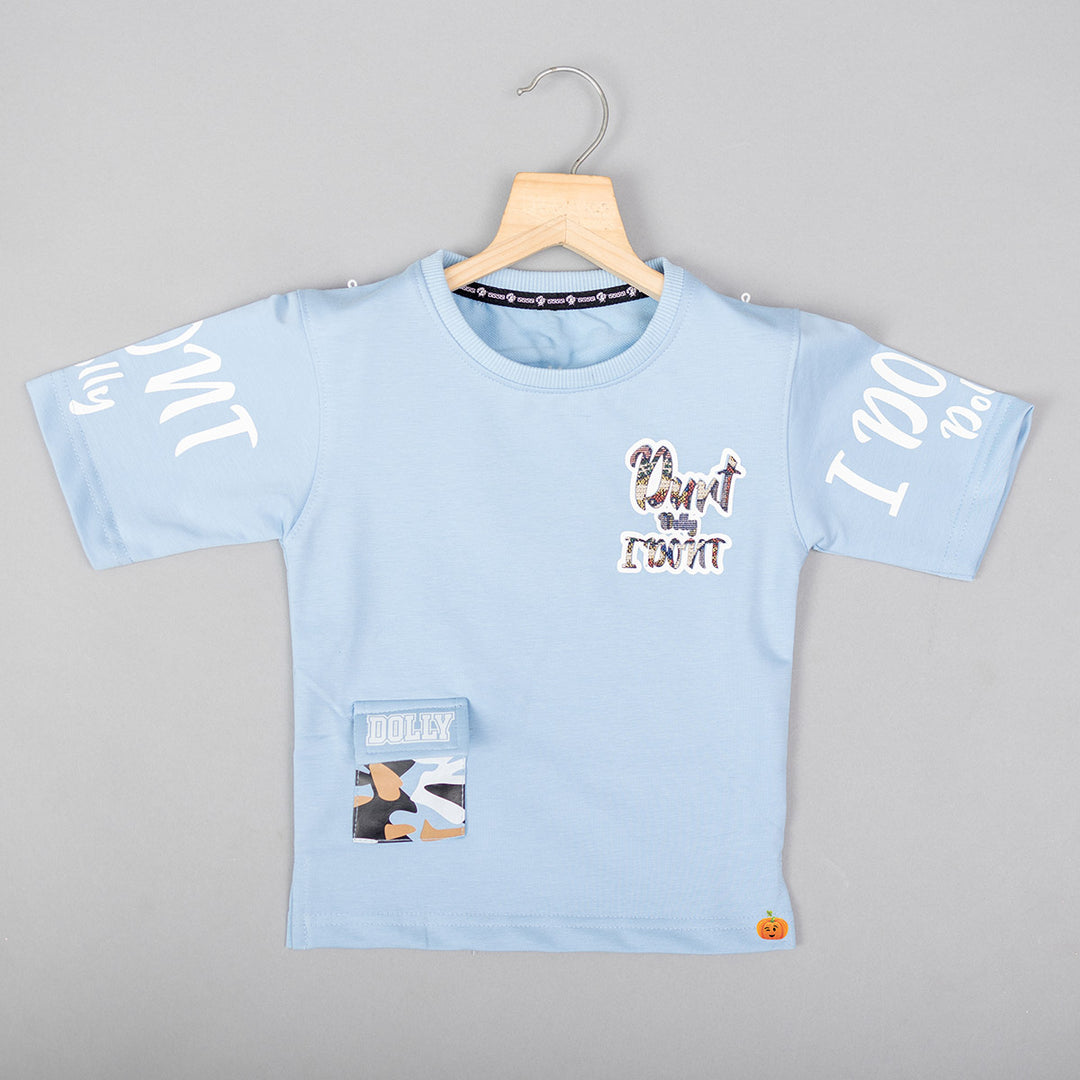 Buy Half Sleeves Boys T-shirt – Mumkins - Main Image