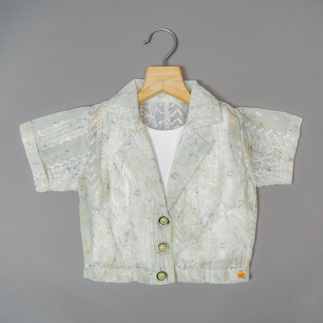 Fancy Printed Girls Top