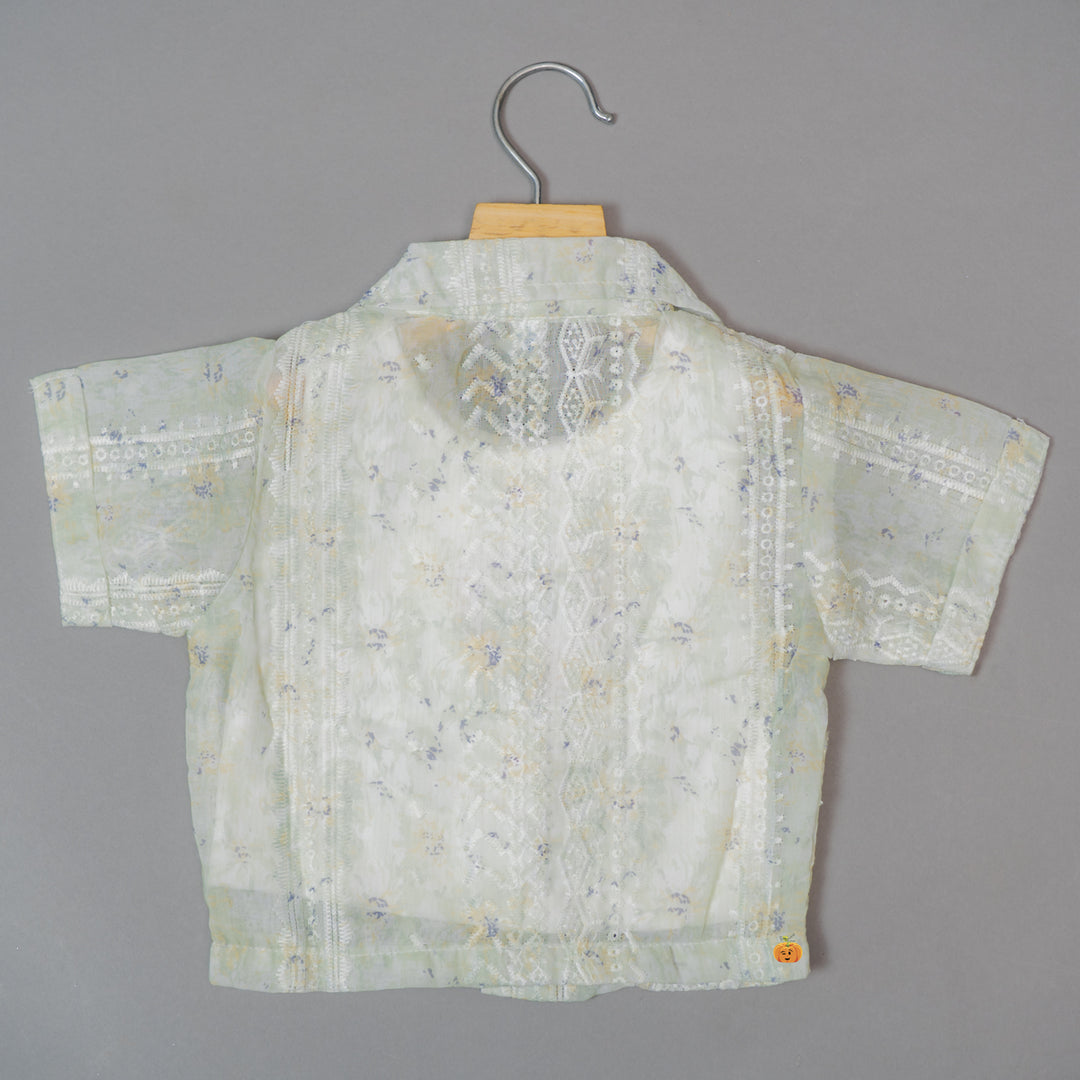 Fancy Printed Girls Top