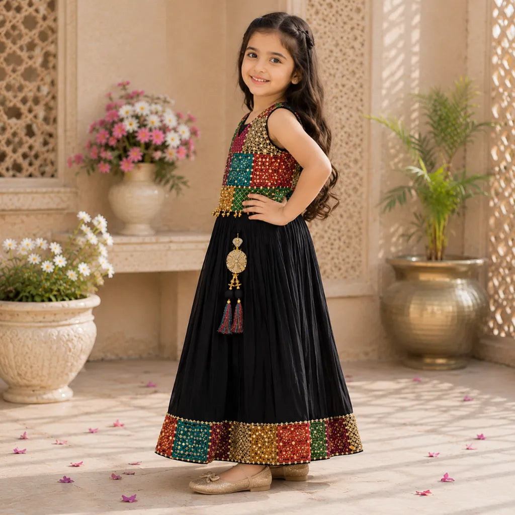 Traditional Print Lehenga Choli for Girls