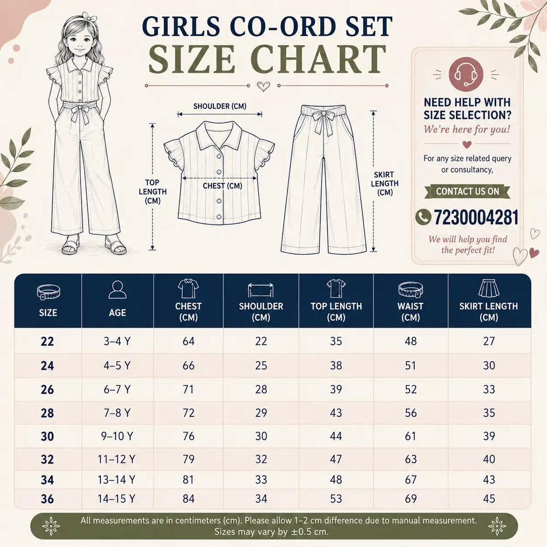 Stylish Floral Co Ord Set for Girls Top and Wide Leg Pants Outfit