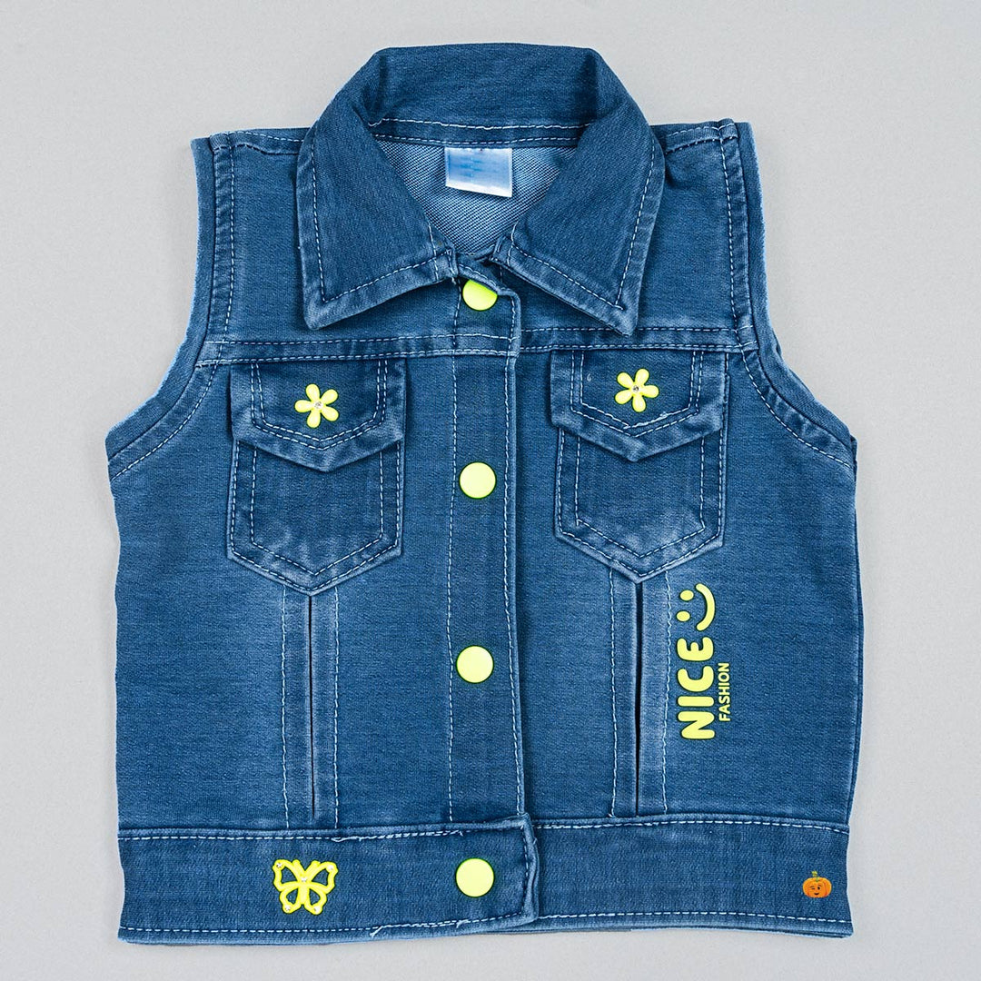 Denim Western Set for Girls - Main Image