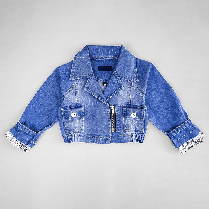 Denim Jackets For Girls  GU054277Navy Blue