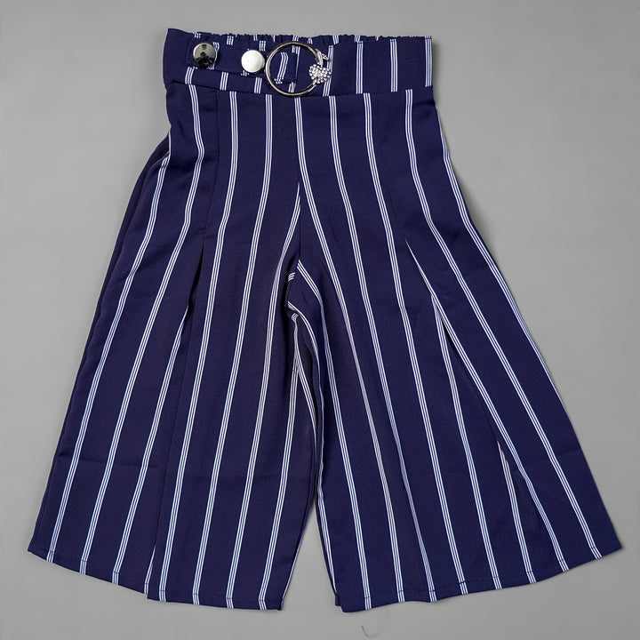 Stripped Palazzo for Girls Front View