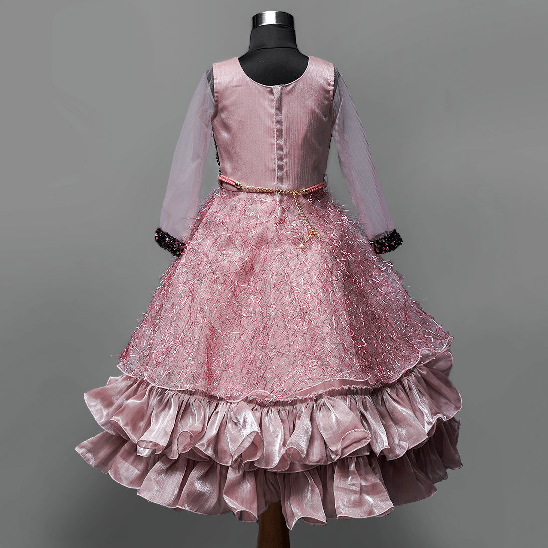 Cheap Tulle Sleeveless Light Pink Princess Ball Gown Flower Girl Dress –  QueenaBridal
