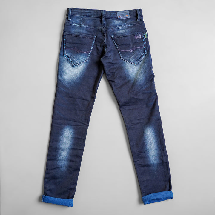 Navy Blue Jeans for Boys Back 