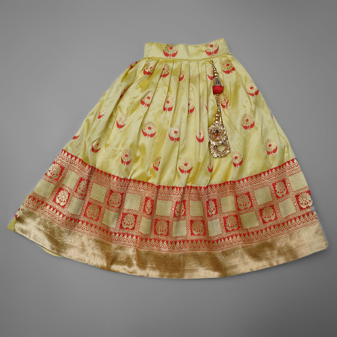 Girls And Kids Lehenga Choli With An Elegant Embroidery GS211095Red
