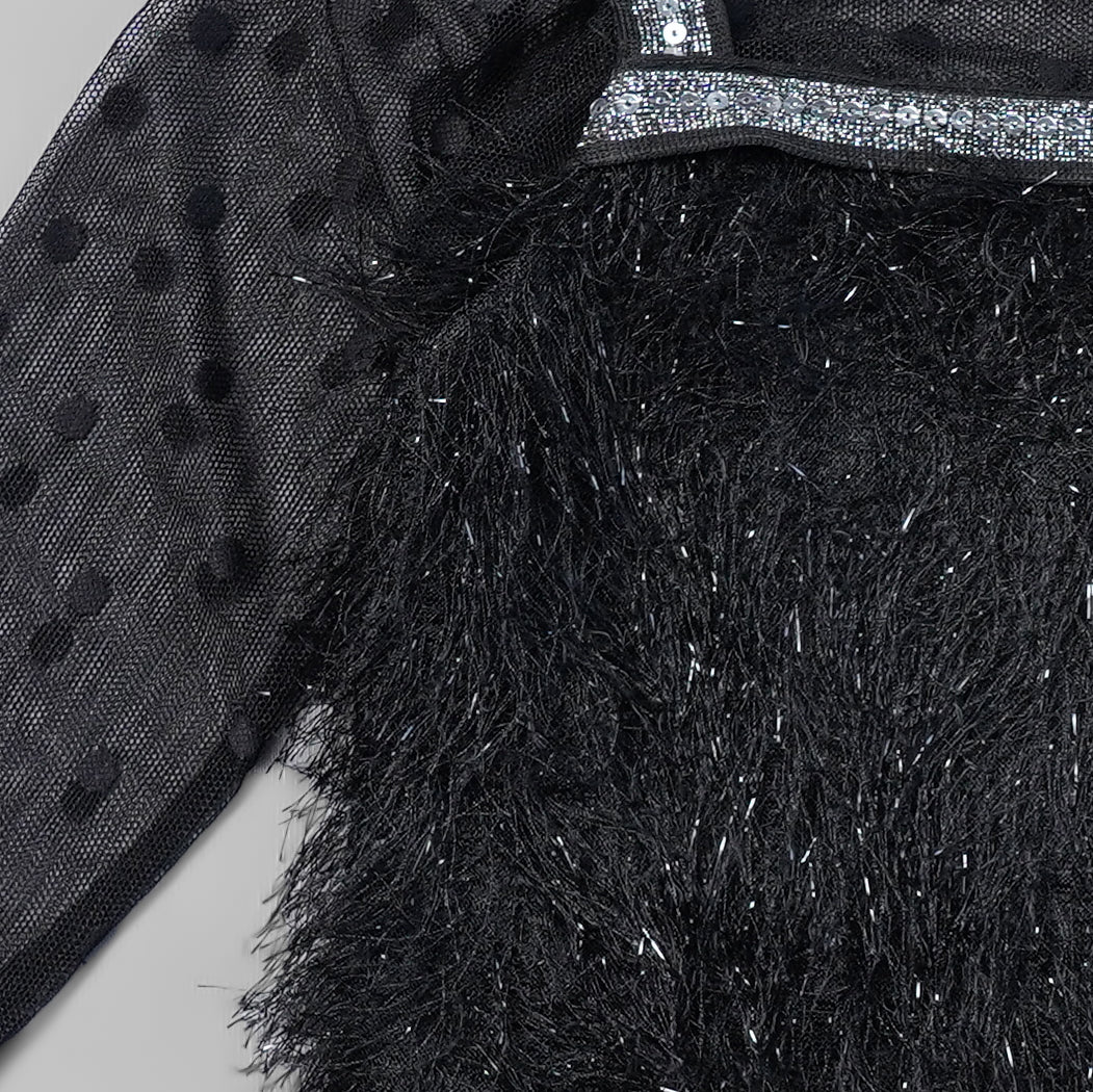 Midi For Girls And Kids With An Elegant Sequins GS2012830ABlack