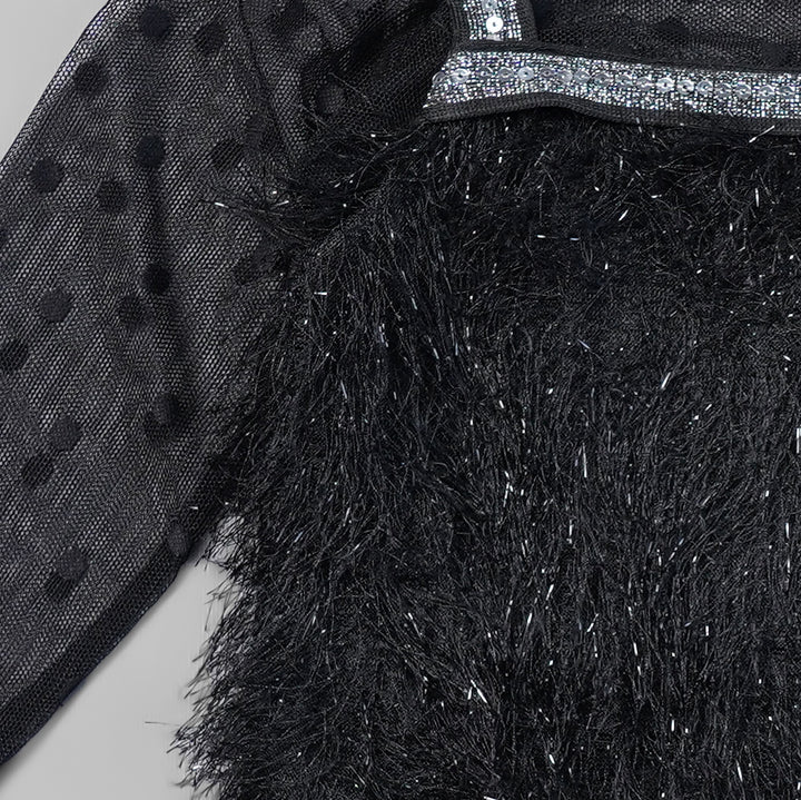 Midi For Girls And Kids With An Elegant Sequins GS2012830ABlack