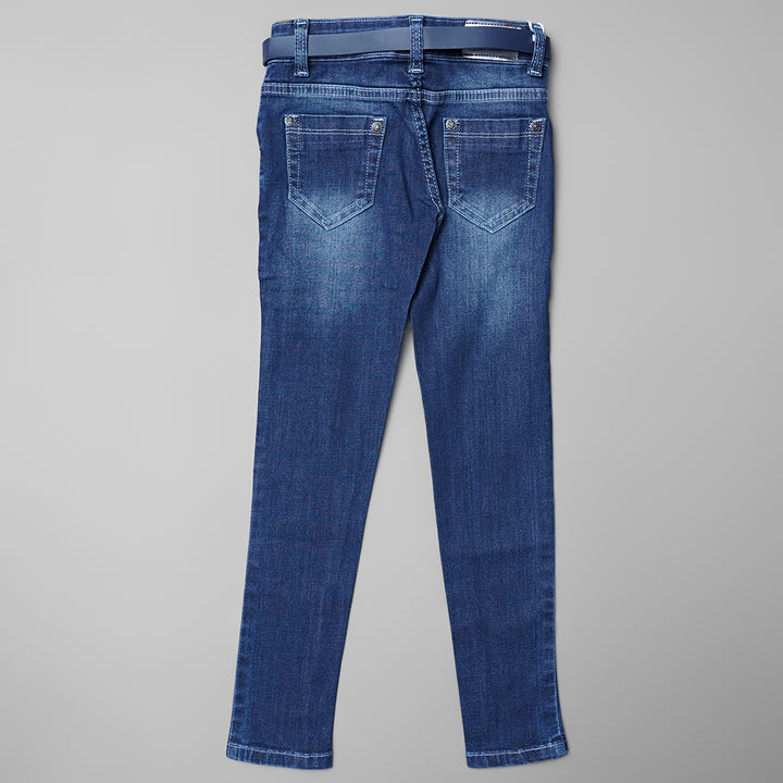 Girls Slim fit Pants Back View