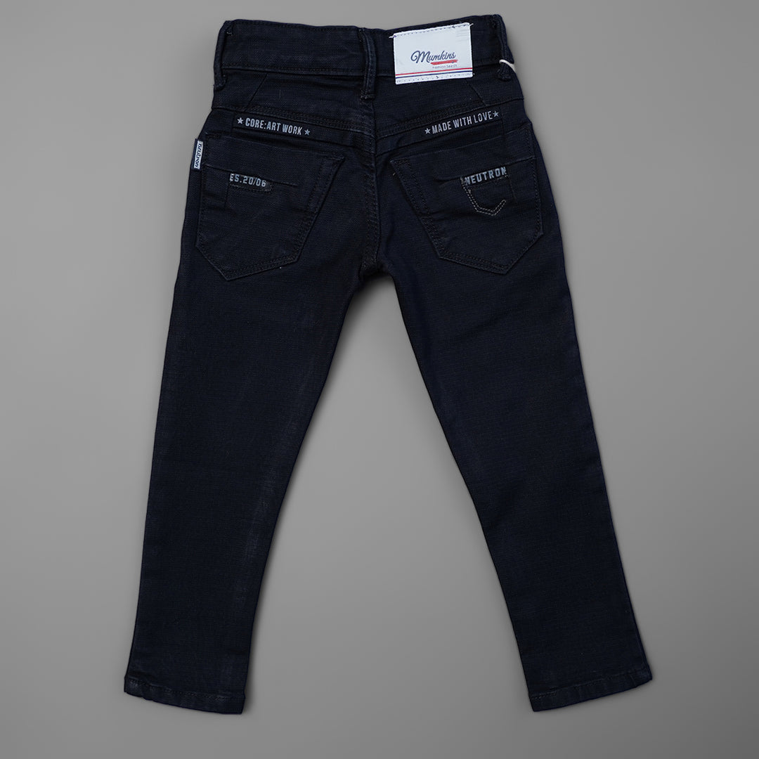 Dark Blue Jeans for Boys Back View