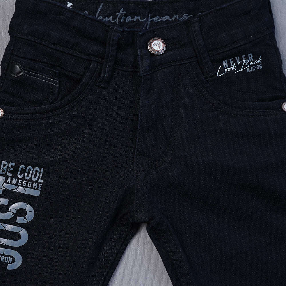 Dark Blue Jeans for Boys Close Up View