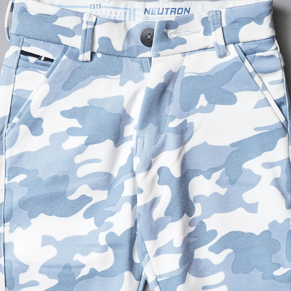 Blue & Green Jeans for Boys Close Up View