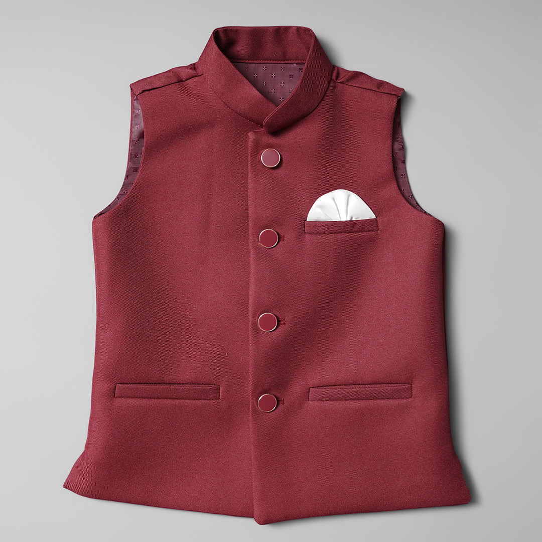  Waistcoat for Boys BU0319123JMaroon
