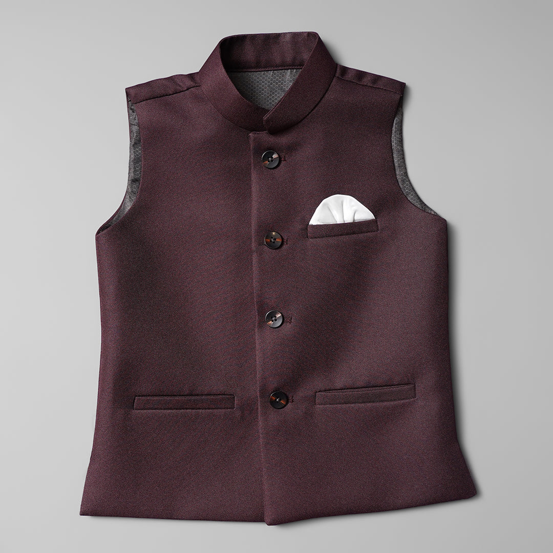  Waistcoat for Boys BU0319123JWine