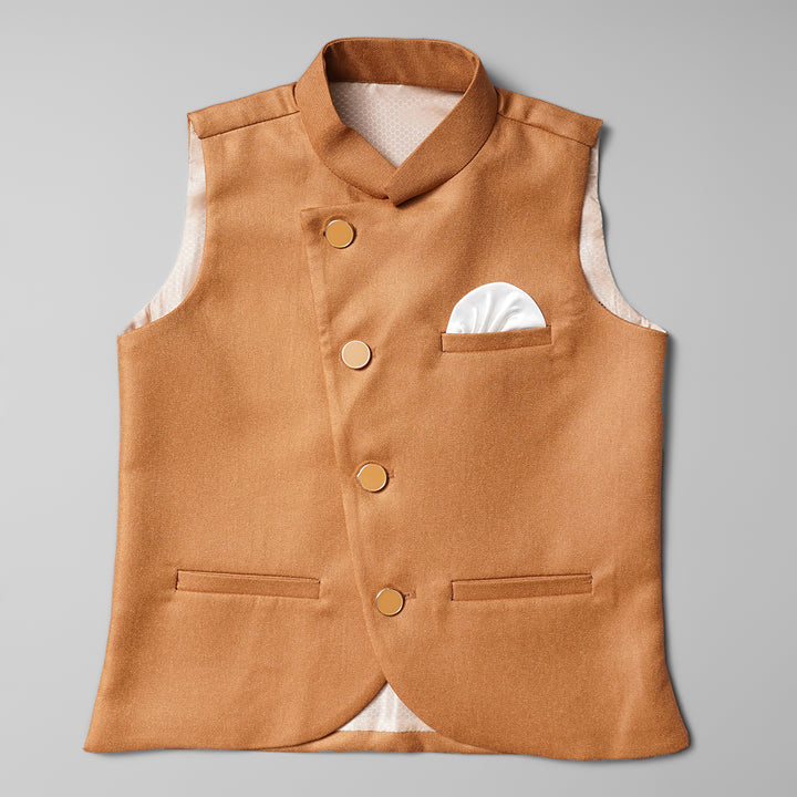  Waistcoat for Boys BU0319275JBrown