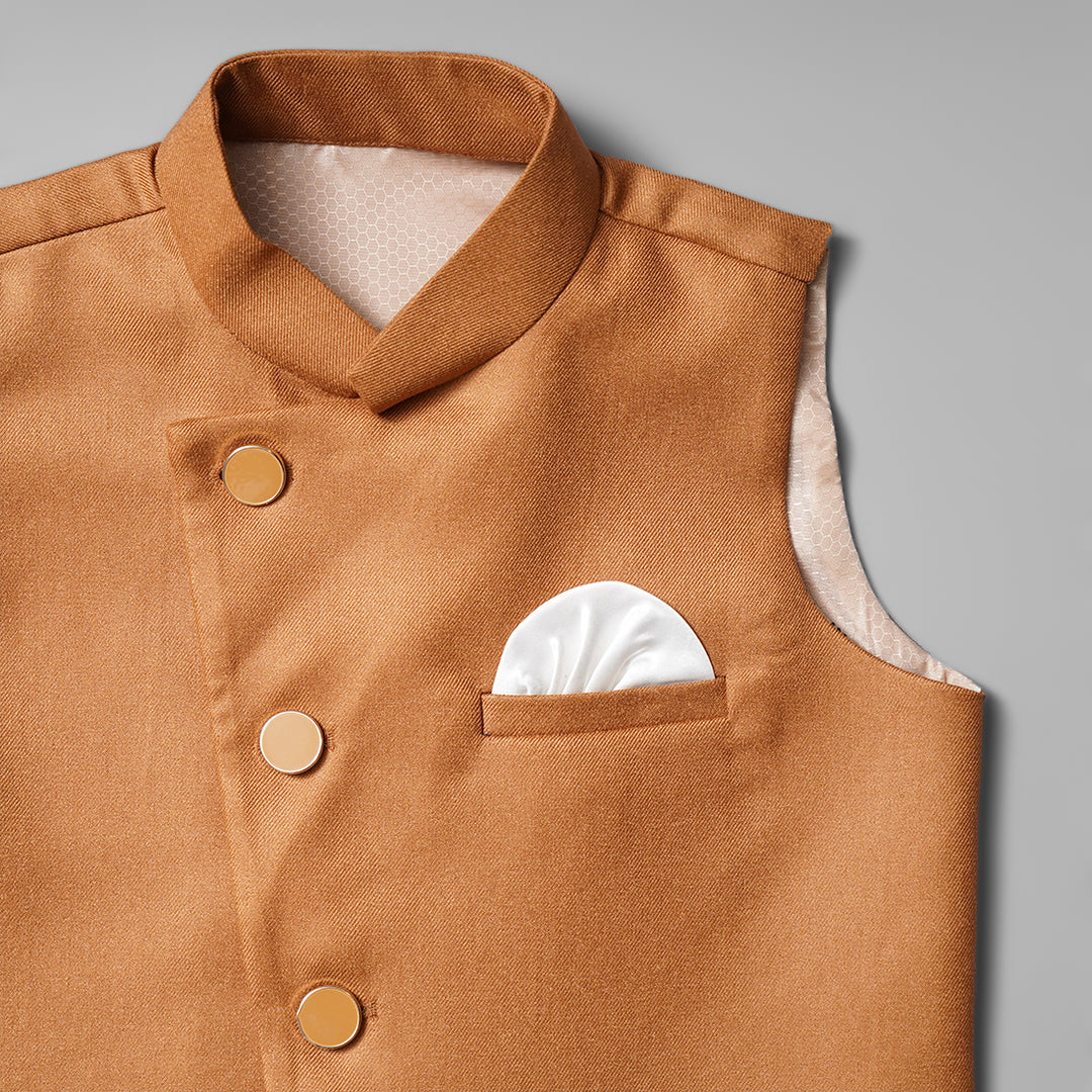  Waistcoat for Boys BU0319275JBrown
