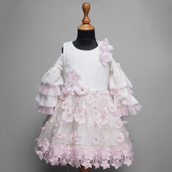 Girls Party Wear Frock Dress GS17640Pink