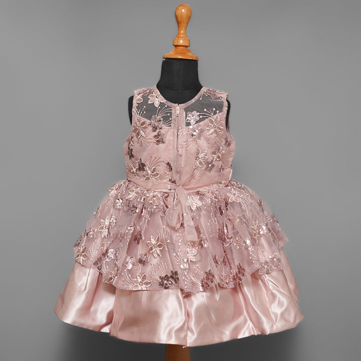 Party Wear Frock For Girls GS17507Onion