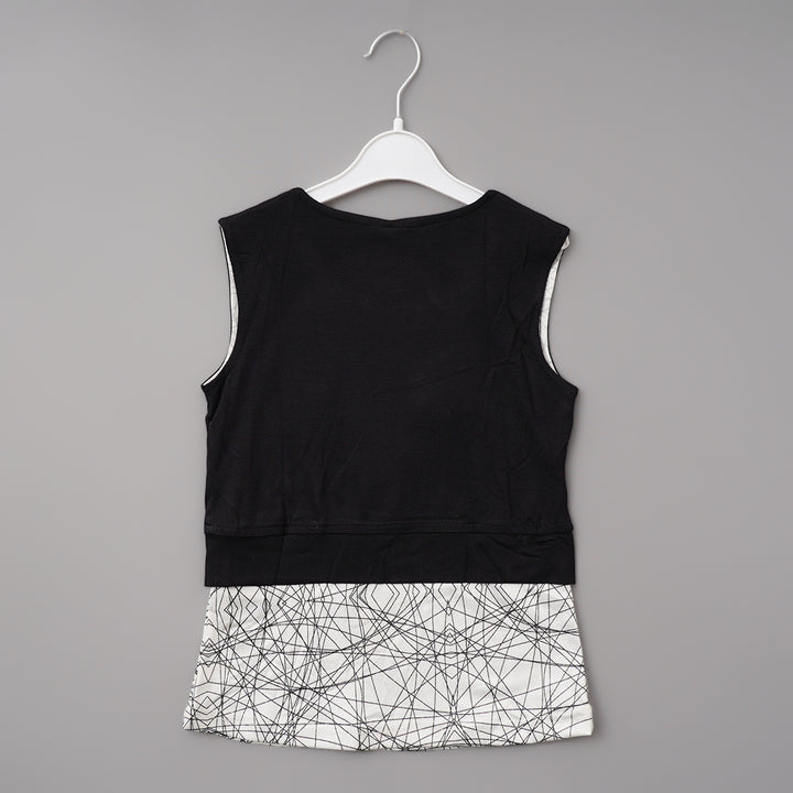 Plain Jacket Pattern Top for Girls Back View