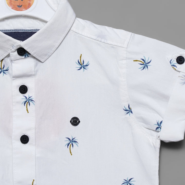 Style Printed Shirt For Boys Close Up View