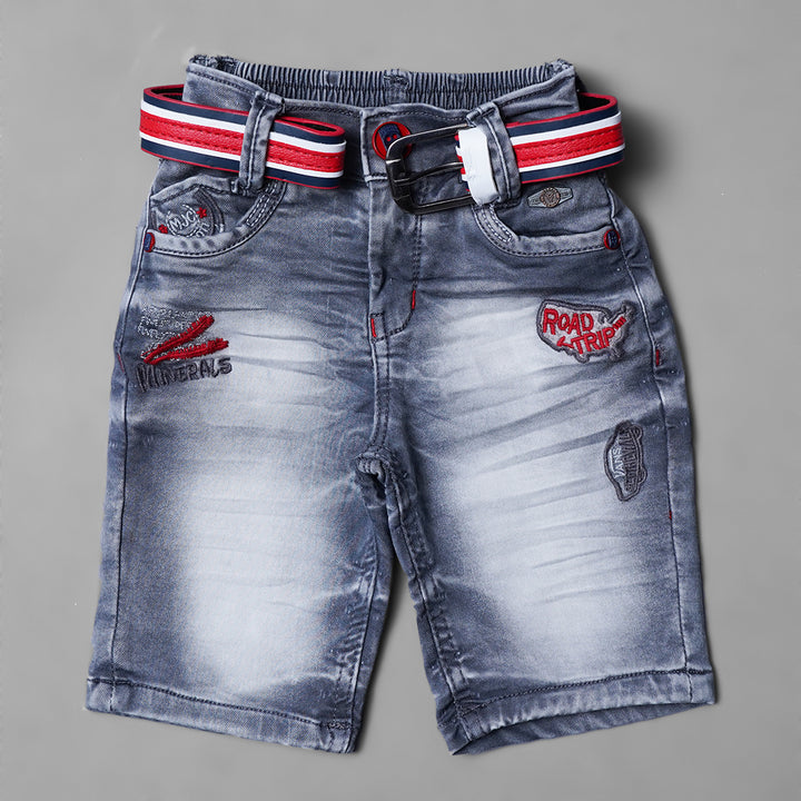 Denim Shorts for Kids Front View