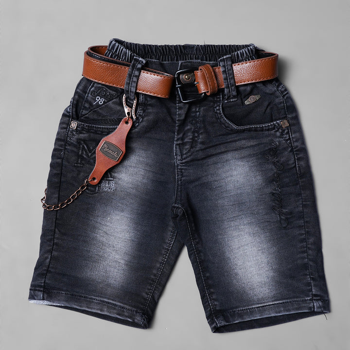 Stylish Denim Shorts for Boys Front View