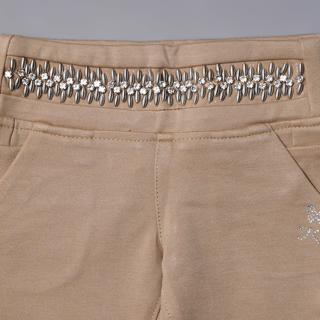 Fawn Jeggings for Girls Close Up View
