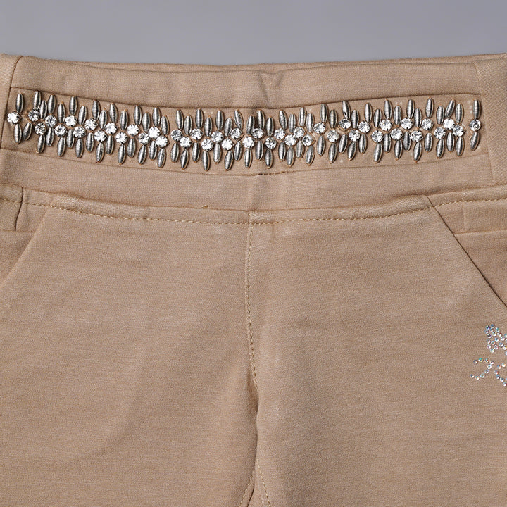 Fawn Jeggings for Girls Close Up View