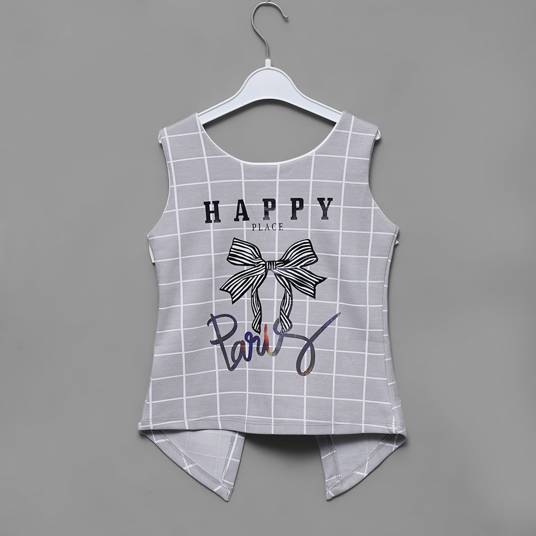 Bow Style Top for Girls Inner View