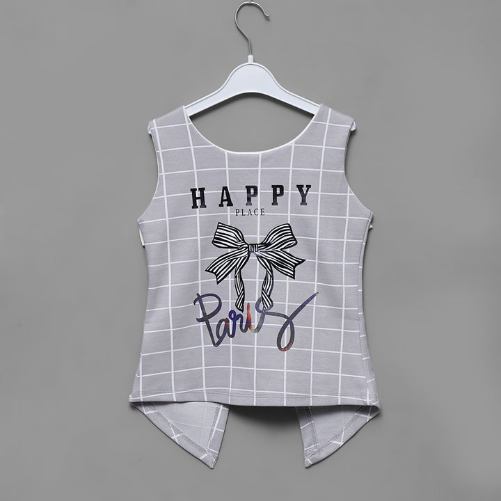 Bow Style Top for Girls Inner View
