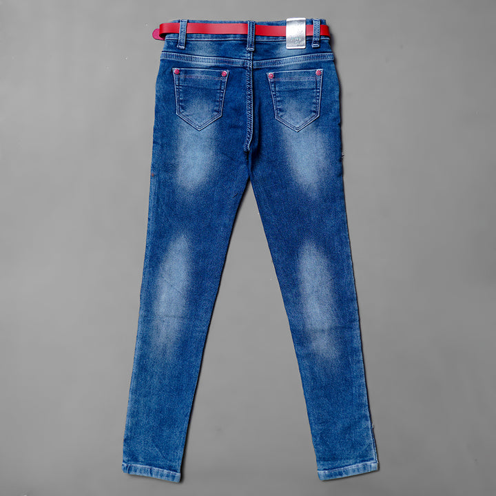 Girls Slim fit Jeans Back View
