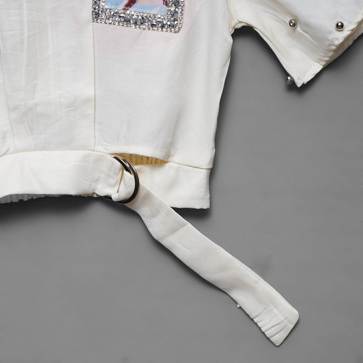 Stylish Top for Girls Close Up View