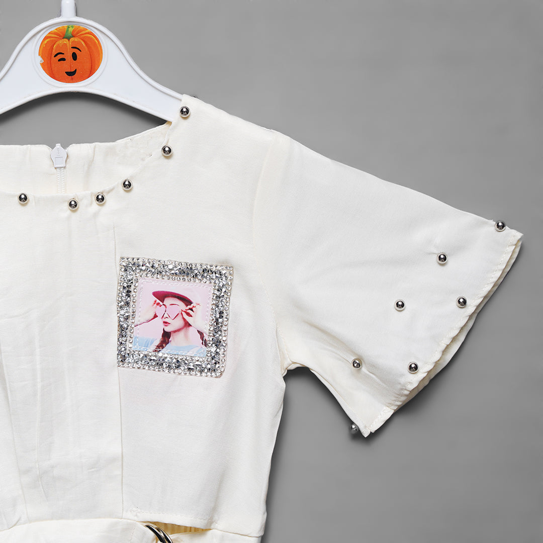 Stylish Top for Girls Close Up View