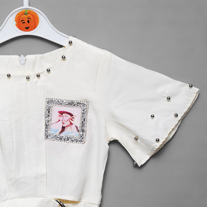 Stylish Top for Girls Close Up View